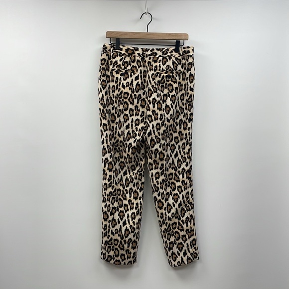 Banana Republic Avery Leopard Mid-Rise Trouser Ankle Pant Animal Print Boho 6 - Picture 5 of 9